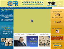 Tablet Screenshot of centerforreturn.org